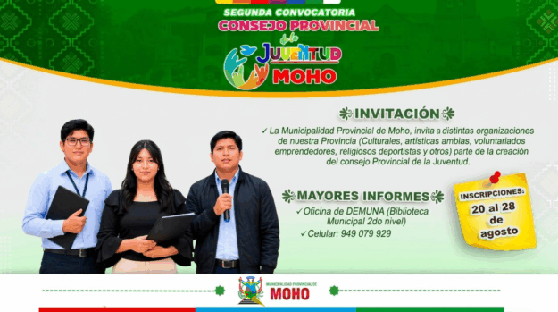 SEGUNDA CONVOCATORIA DEL CONSEJO PROVINCIAL DE LA JUVENTUD
